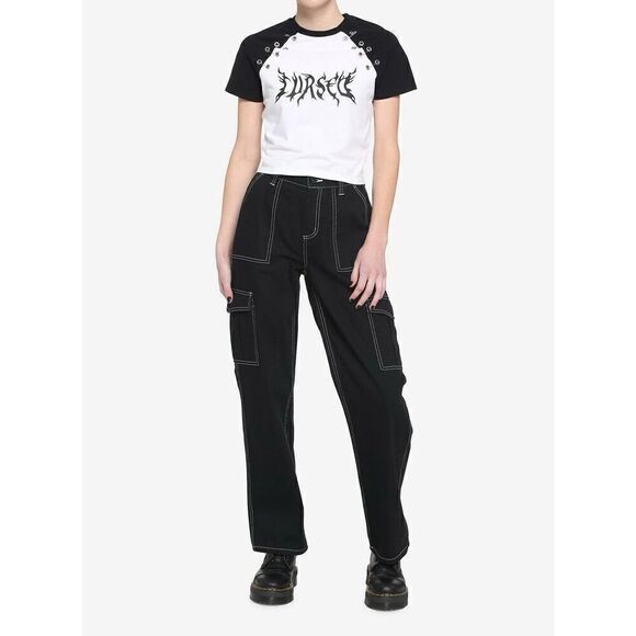 Cursed Grommet Girls Crop T-Shirt (Med) - Picture 6 of 6